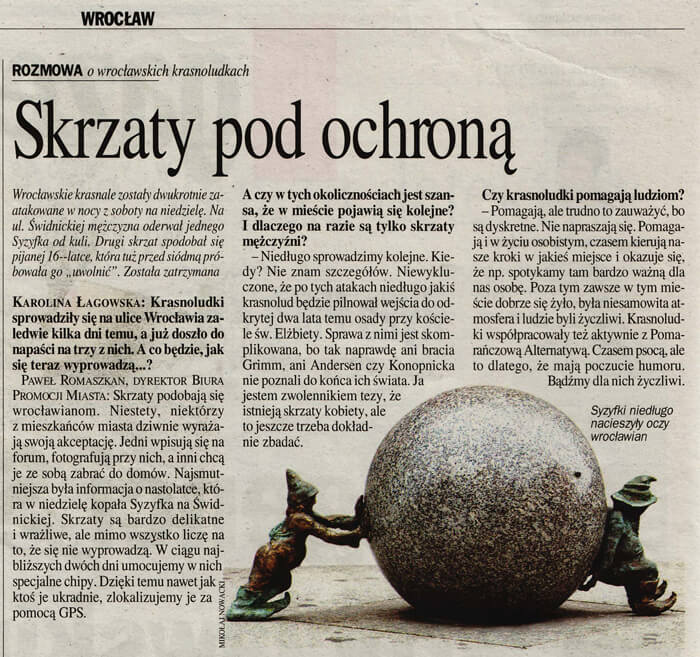 Dlaczego we Wrocławiu Krasnale?